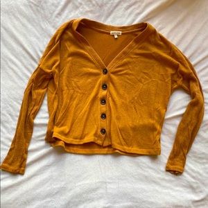 Heart & Hips burnt orange cardigan sweater. Size small.